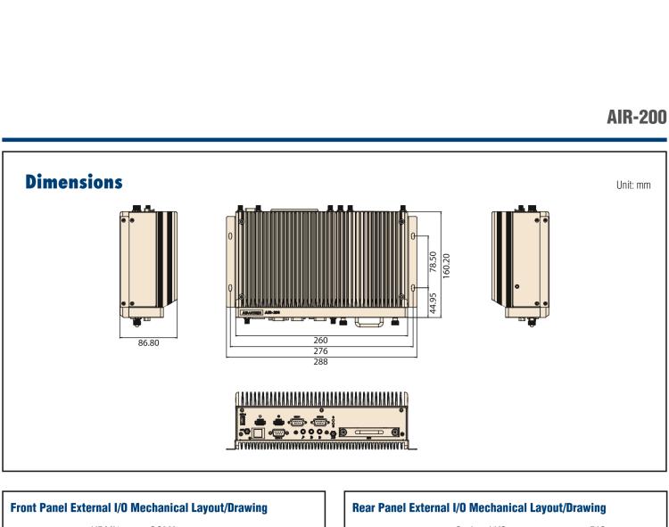 研華AIR-200 基于Intel Core i5-6442EQ處理器，AI計(jì)算平臺(tái)，內(nèi)置Myriad X VPU * 2