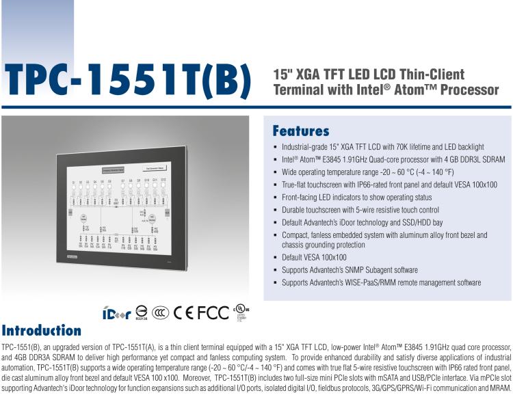 研華SRP-IFS200-M15AG 15寸 XGA TFT 液晶顯示器工業(yè)信息終端平板電腦，搭配英特爾? 凌動? 處理器