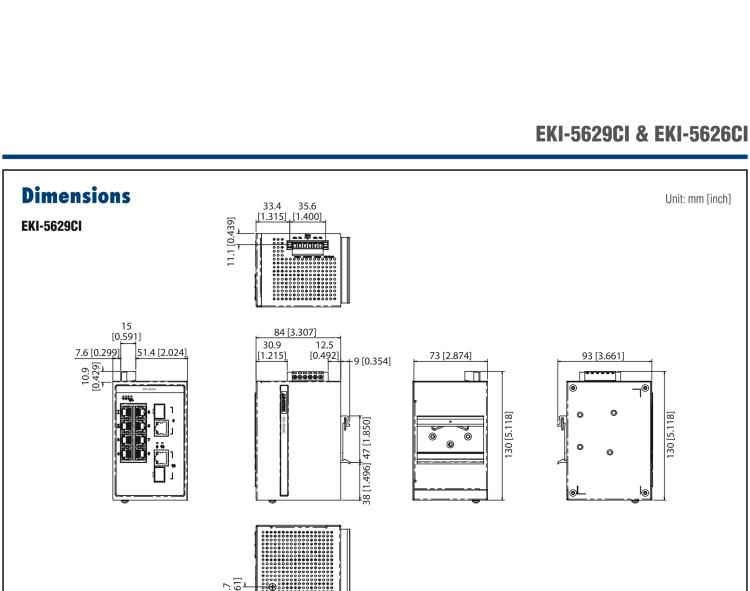 研華EKI-5629CI 2千兆光電組合端口 + 8百兆網口ProView(組態(tài))系列工業(yè)以太網交換機