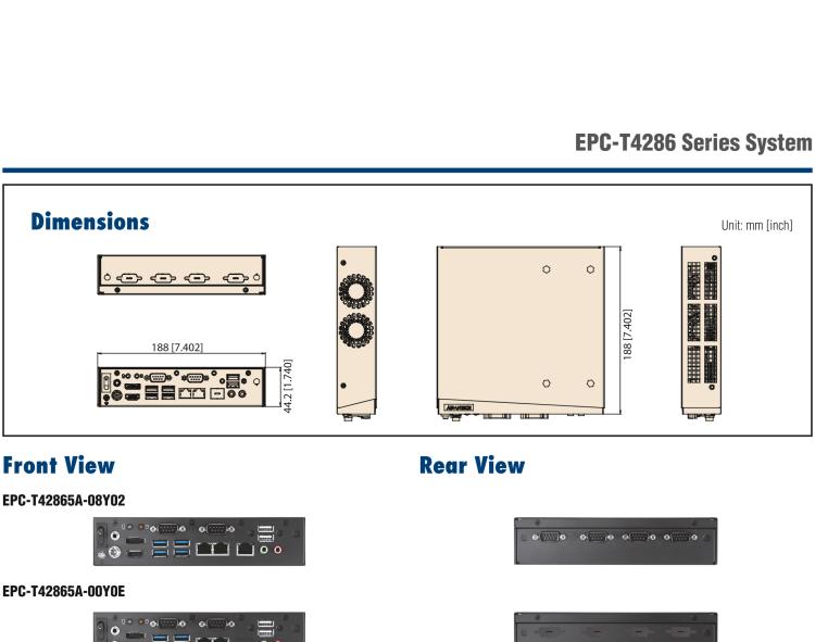 研華EPC-T4286 適配Intel? 第8/9代 Core? i 系列處理器，搭載H310芯片組。1U超薄高度，性能強(qiáng)勁。
