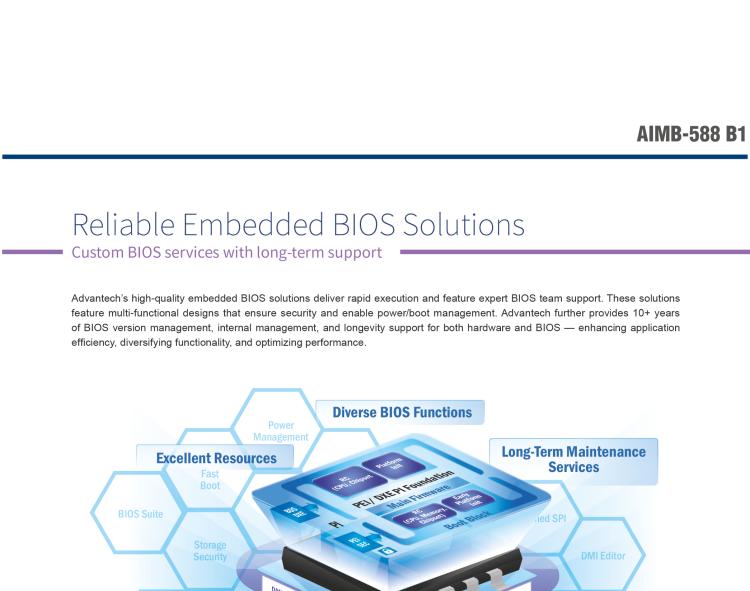 研華AIMB-588B1 適配Intel 第12/13代 Core i/奔騰系列處理器，搭載Q670E/R680E/H610E芯片組。性能可達(dá)服務(wù)器級(jí)別，獨(dú)立四顯，具備專業(yè)的圖像處理能力，是理想的行業(yè)解決方案。
