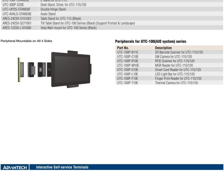 研華UTC-115G 15.6" 多功能觸控一體機(jī) UTC-115G ，配備Intel? Celeron? N3450 /Pentium? N4200