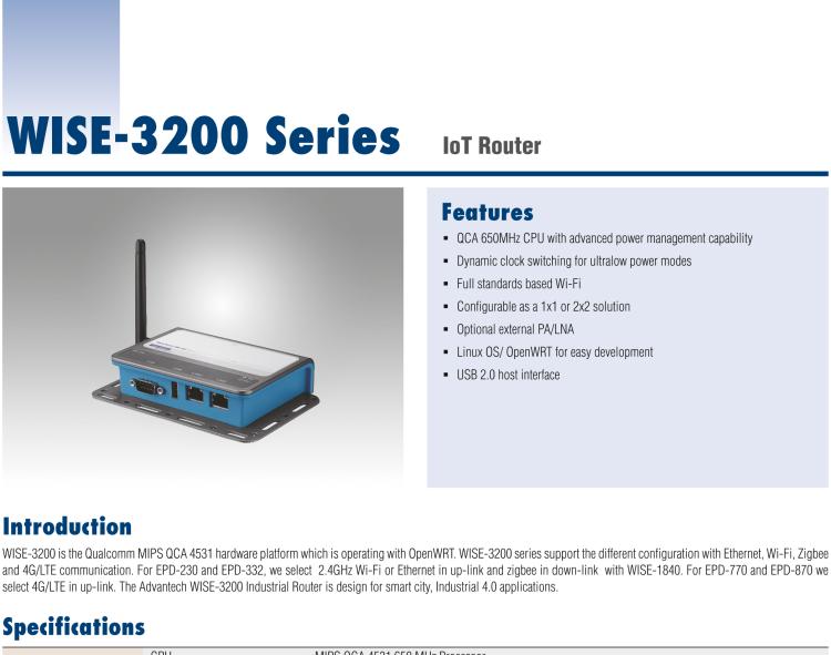 研華WISE-3220 研華EPD電子紙專用工業(yè)網(wǎng)關(guān)，以太網(wǎng)、 WIFI（AP），專為智能城市、工業(yè)4.0應(yīng)用而設(shè)計。