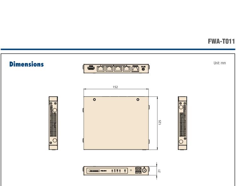 研華FWA-T011 基于Intel? Celeron? N3350/J3455 入門級SD-WAN，安全網(wǎng)關(guān)微型網(wǎng)絡(luò)應(yīng)用平臺