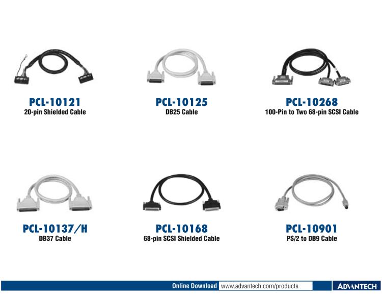 研華PCL-10251 100針到2根50針SCSI電纜， 1米